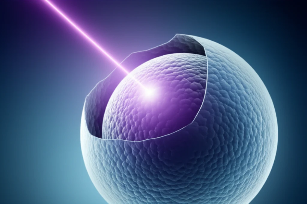 Laser precision meets gene editing: A gentle beam opens new possibilities in embryo research.