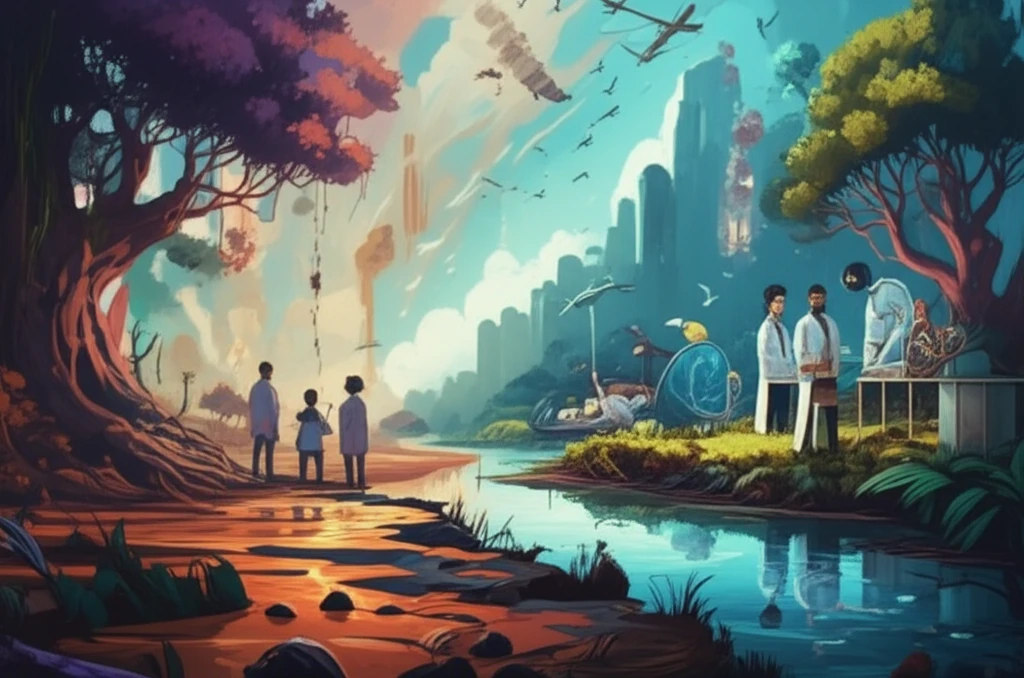 Scientists working to transform a polluted landscape.