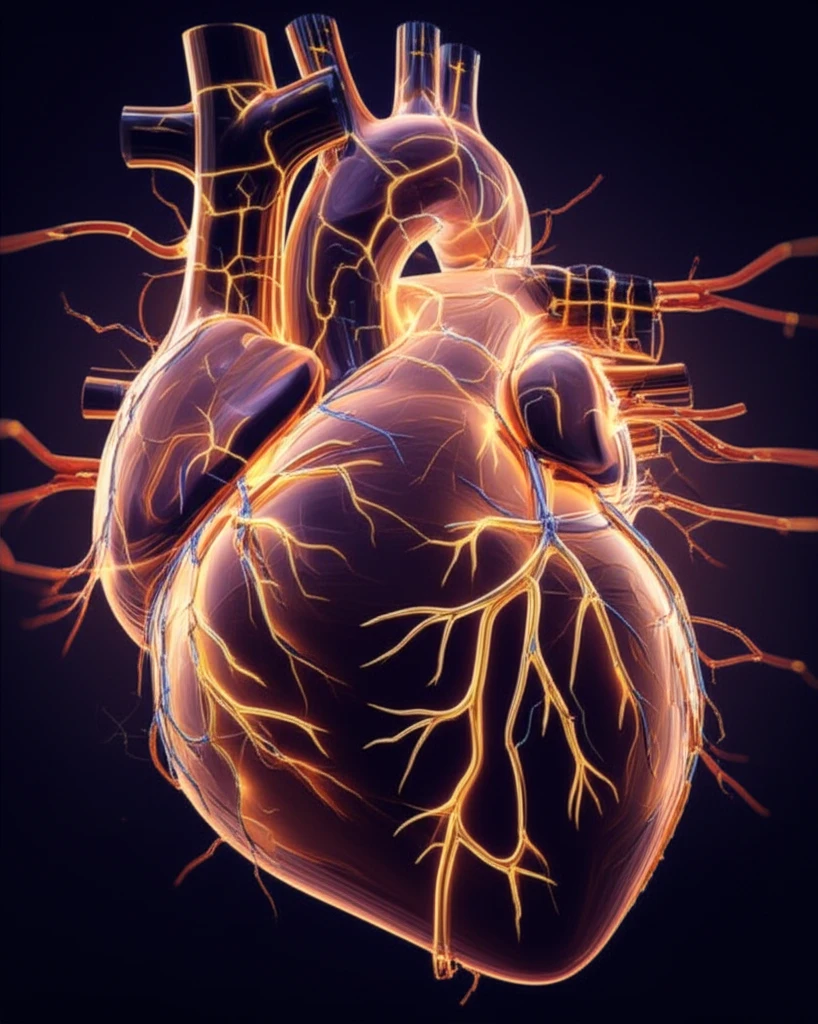Heart with synchronized electrical pathways