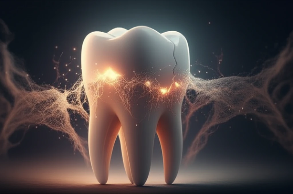 Glowing Platelet-Rich Fibrin healing a tooth