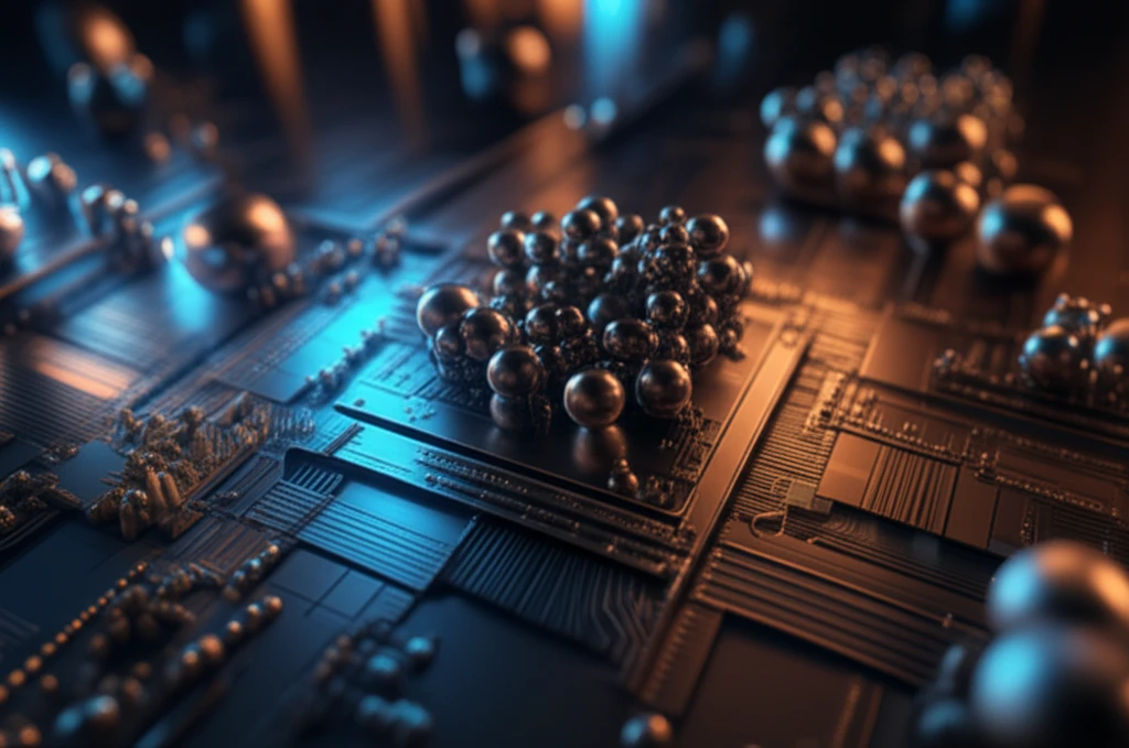 Metallic nanoparticles assembling on a microchip.