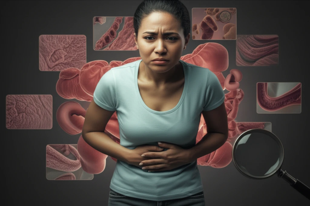 Concerned person with microscopic colitis symptoms, seeking diagnosis and relief.