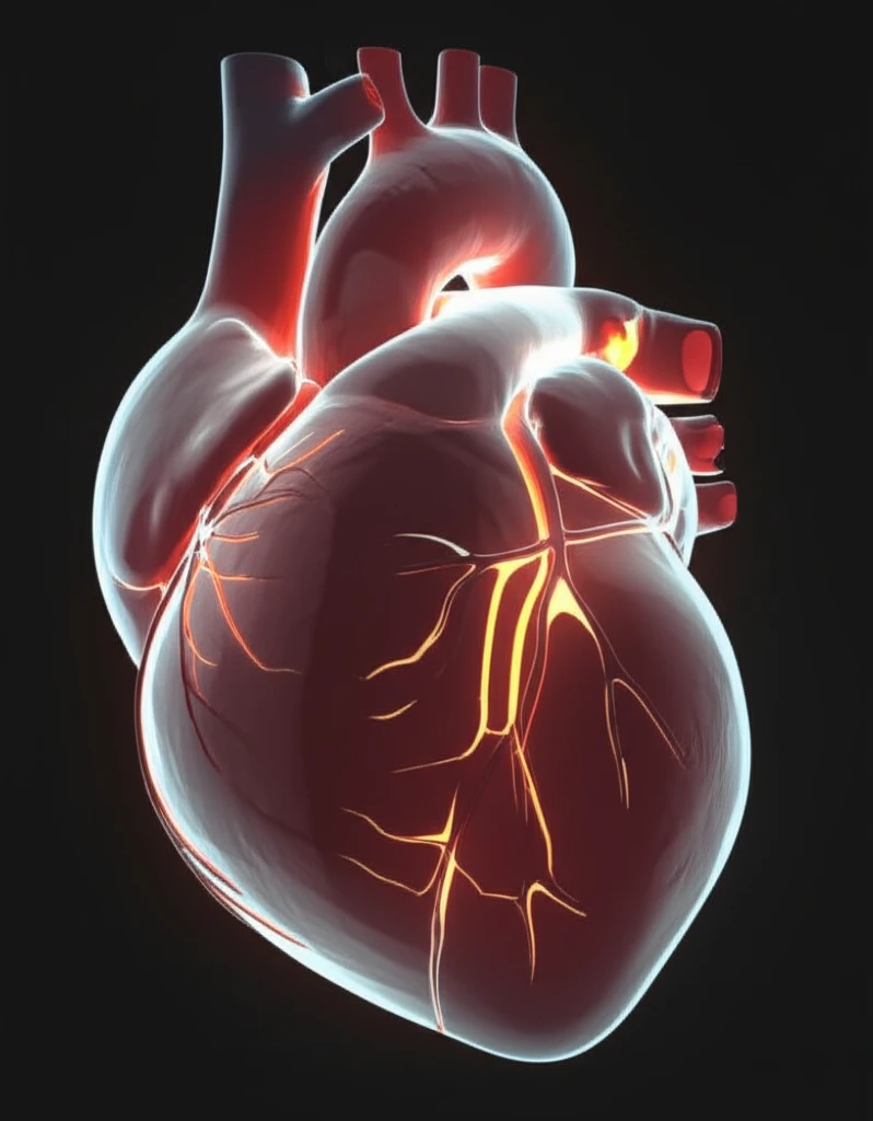 Optical Frequency Domain Imaging visualizing plaque in heart arteries.