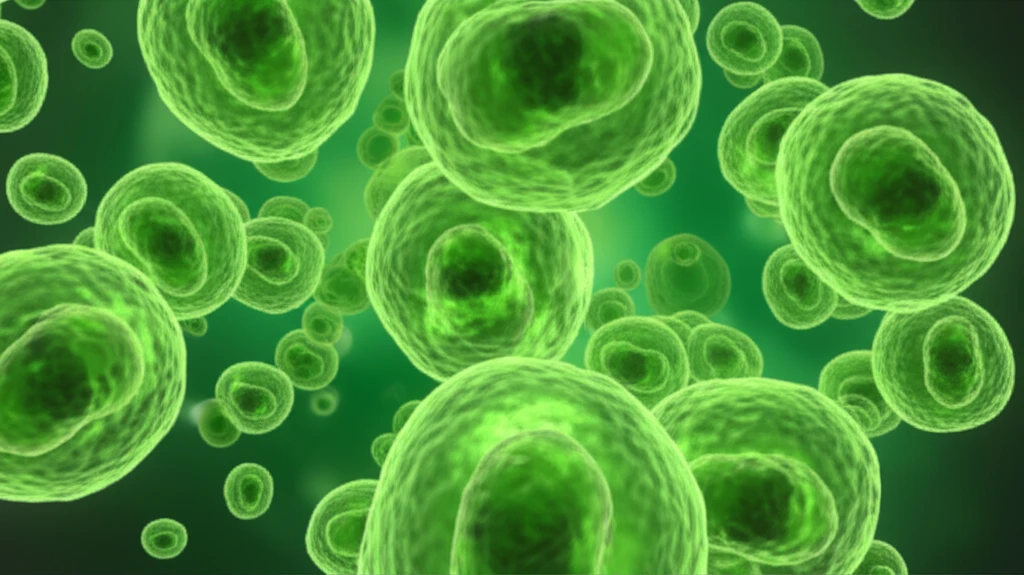 Microscopic view of cells being treated with a natural compound