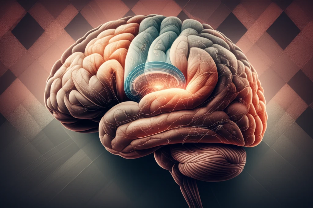 Brain analyzing the argyle pattern