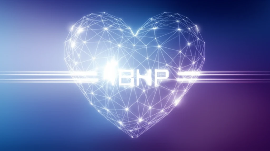 Heart protected by glowing lines, symbolizing ejection fraction and BNP levels.