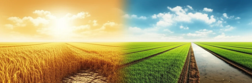 Wheat and paddy fields symbolize sustainable farming in saline soils.
