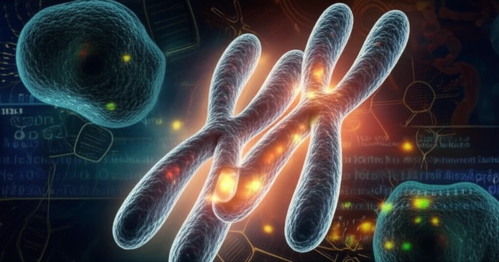 Chromosomes 8 and 16 intertwined, translocation t(8;16)(p11;p13)