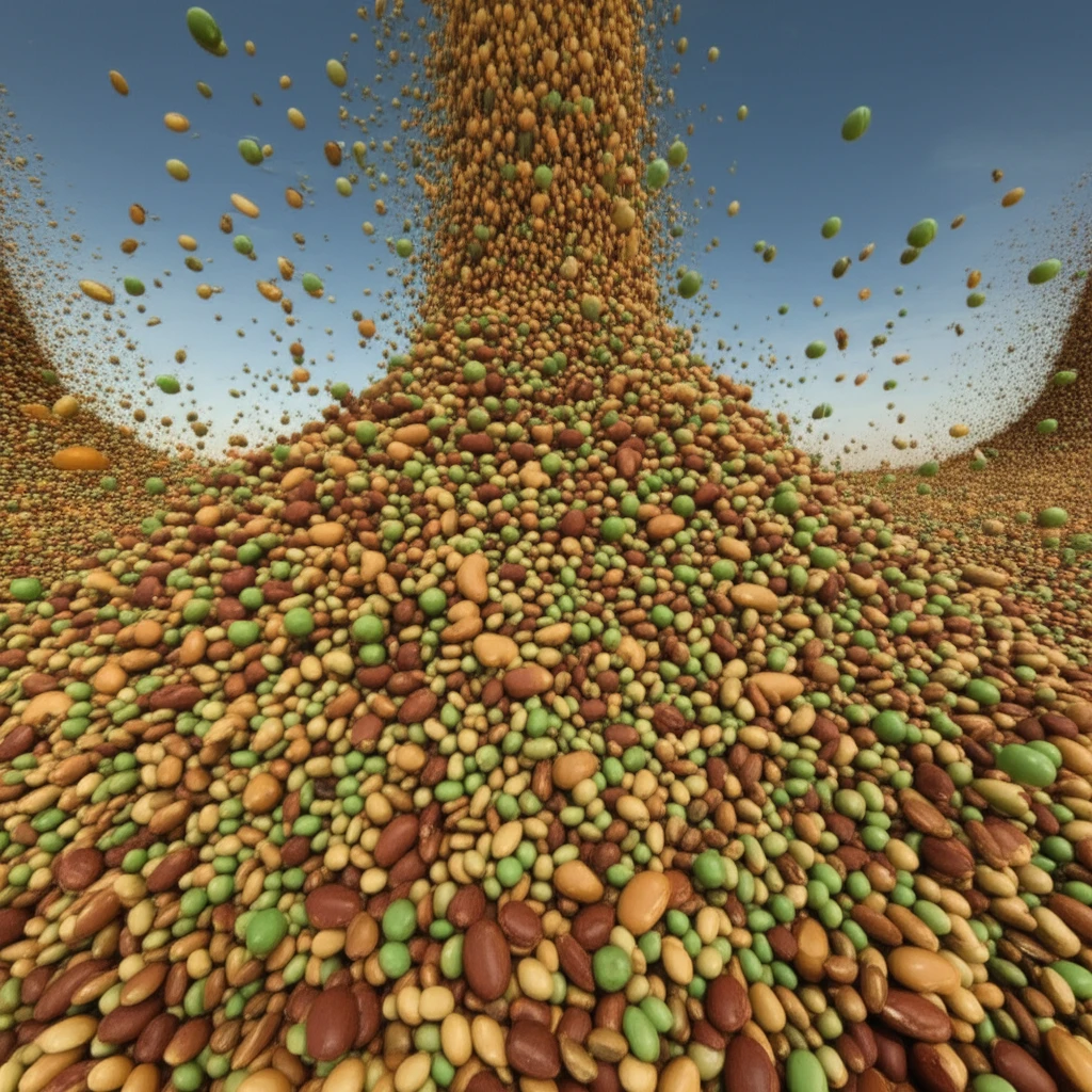 Legume seeds protecting grains