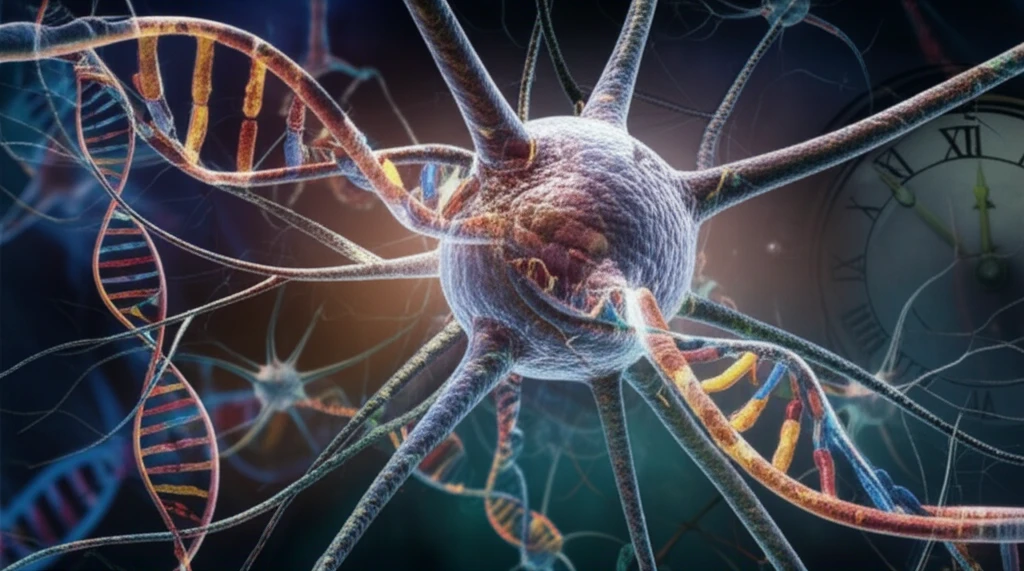 Complex genetic interactions in ALS affecting neuron health and disease onset.