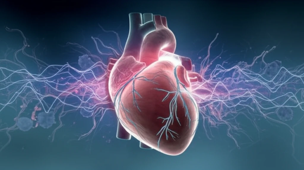 Inflamed heart with disrupted electrical activity