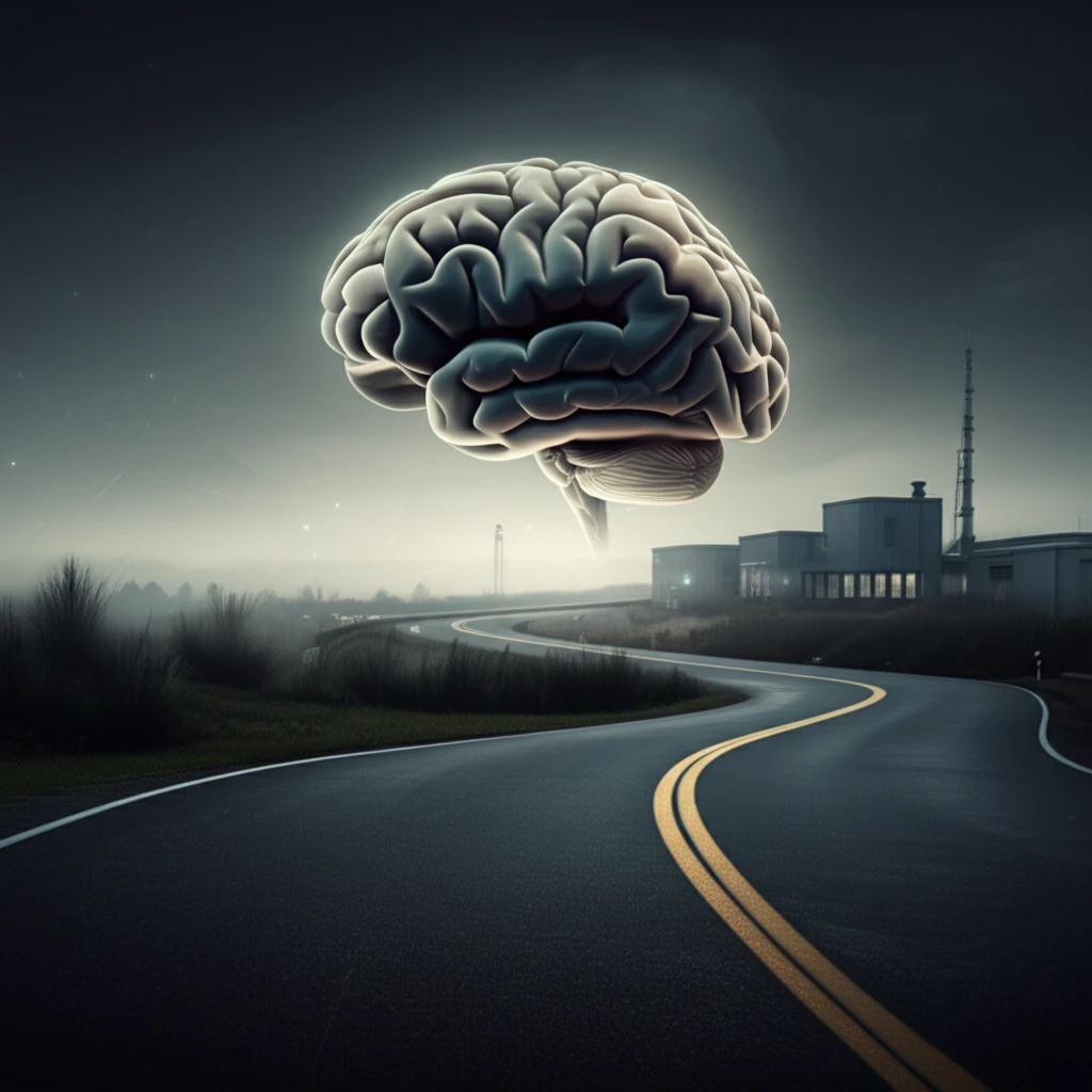 Conceptual illustration symbolizing the complexities of impaired control in alcohol use disorder.