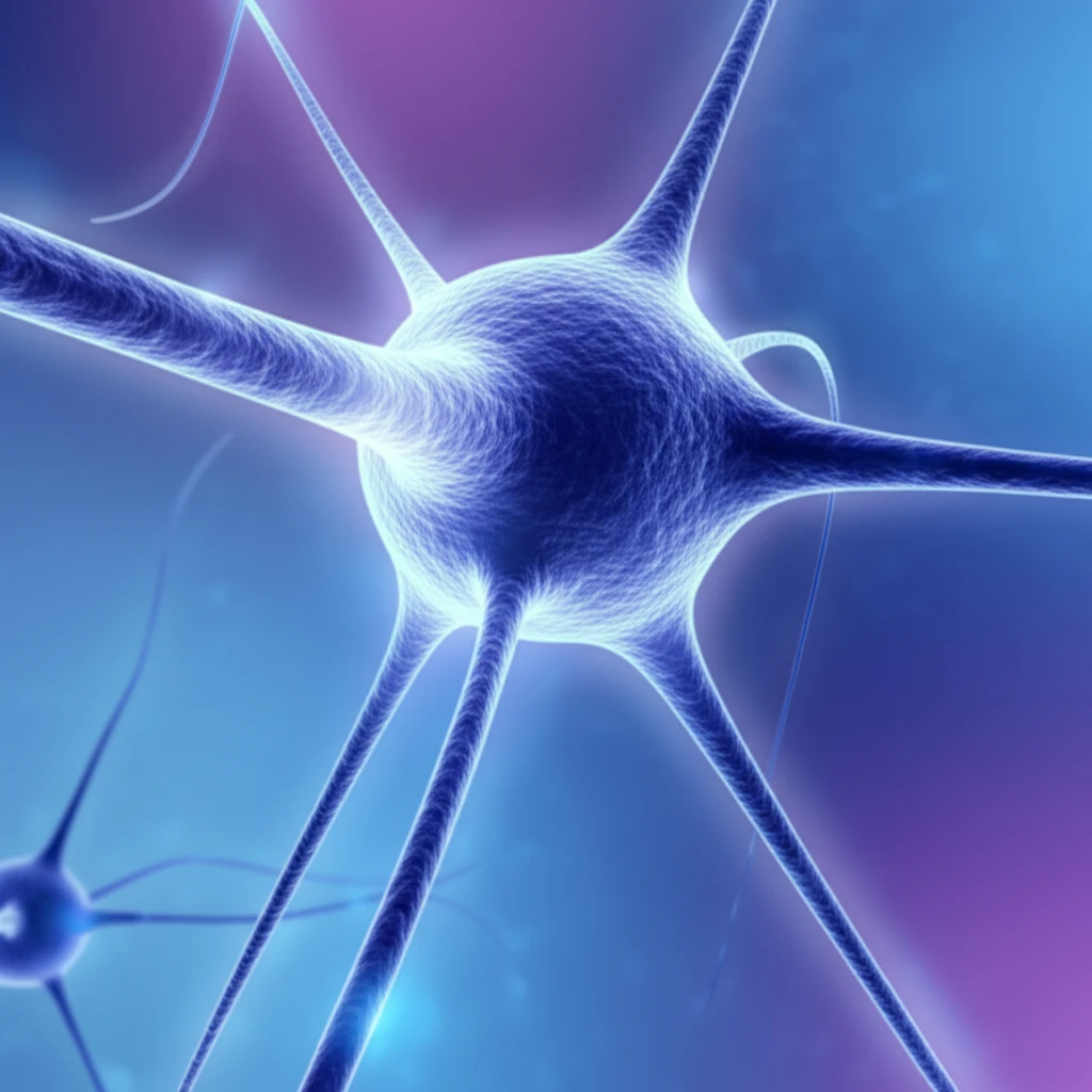 Illustration of nerve fibers reconnecting, symbolizing recovery from nerve damage in anti-MAG antibody polyneuropathy