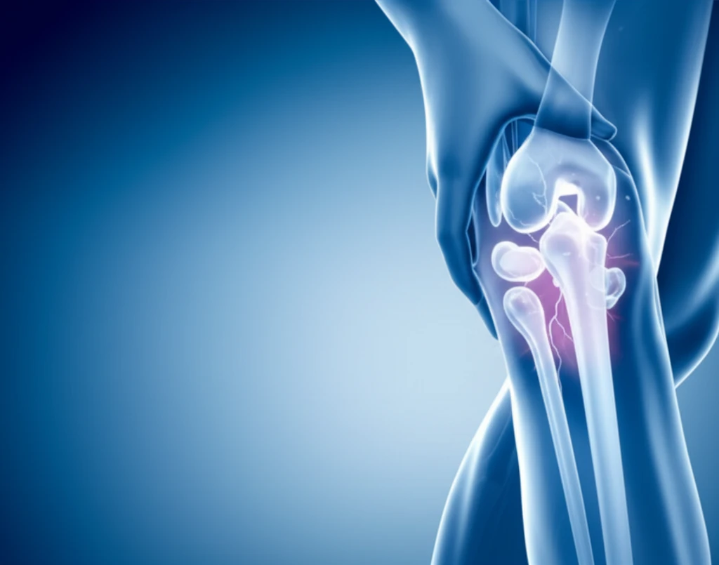 Digital illustration of a person squeezing their calf muscle, symbolizing relief from deep vein thrombosis (DVT).