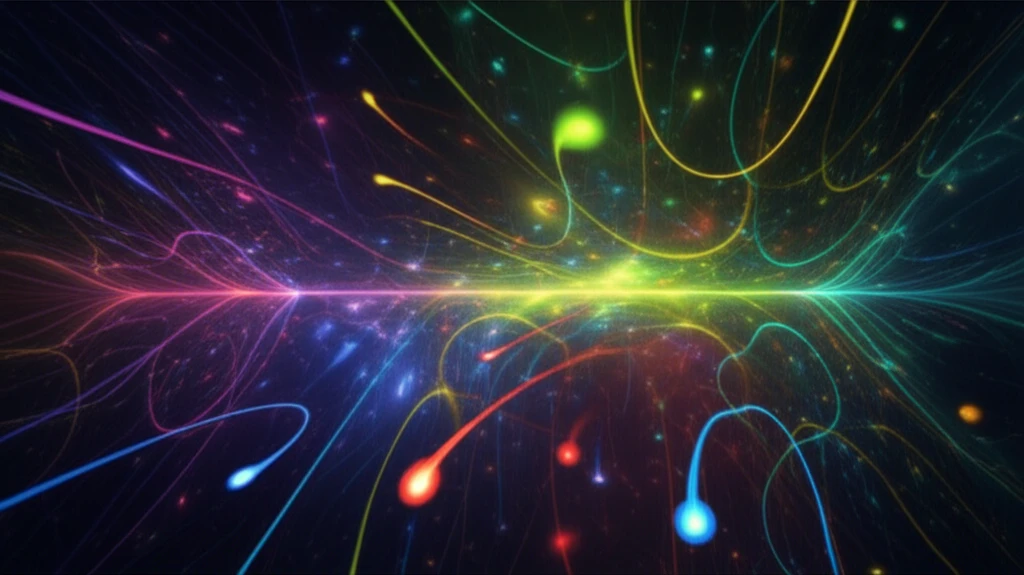 Chaotic particle trajectories in a sheared magnetic field.