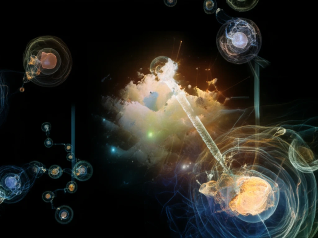 Illustration representing hormonal balance and fertility in the context of PCOS.
