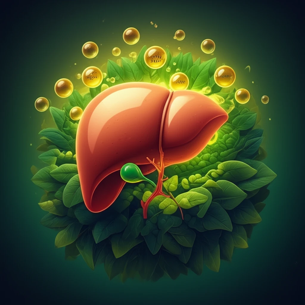 A healthy liver protected by Rutin and Silymarin.