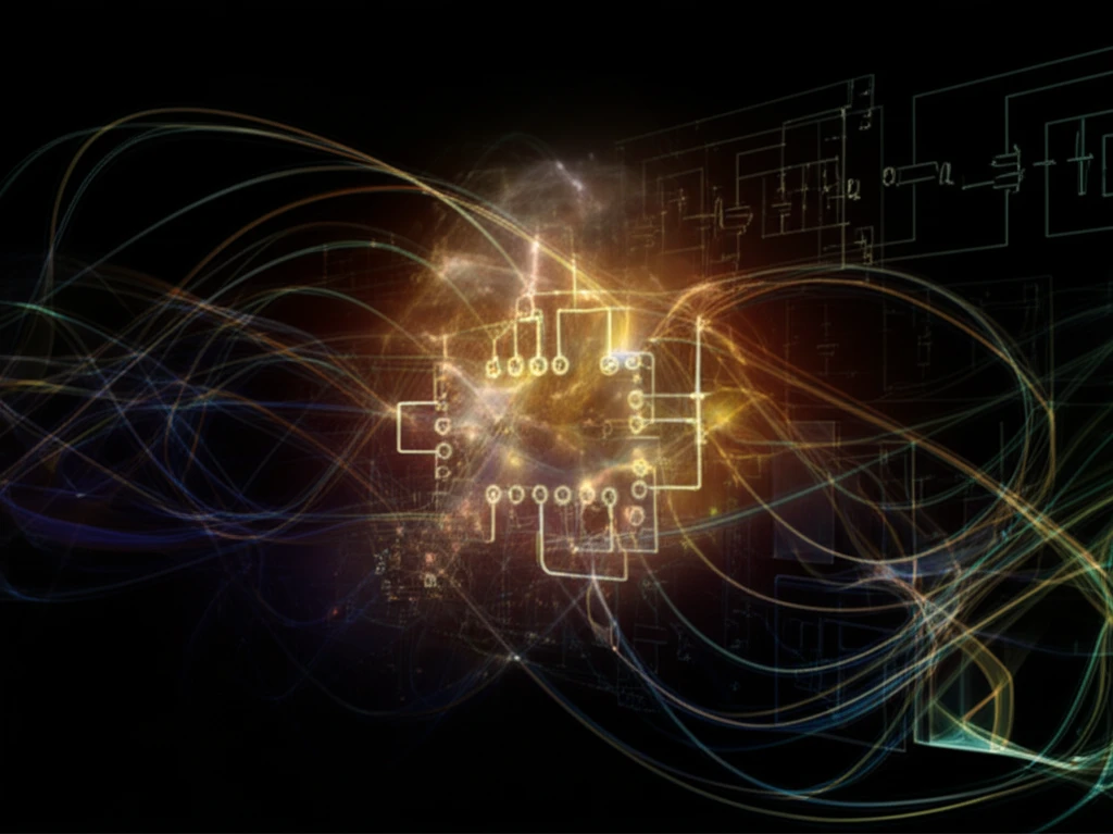 Digital illustration of a boost converter with real-time inductance and capacitance adjustment.