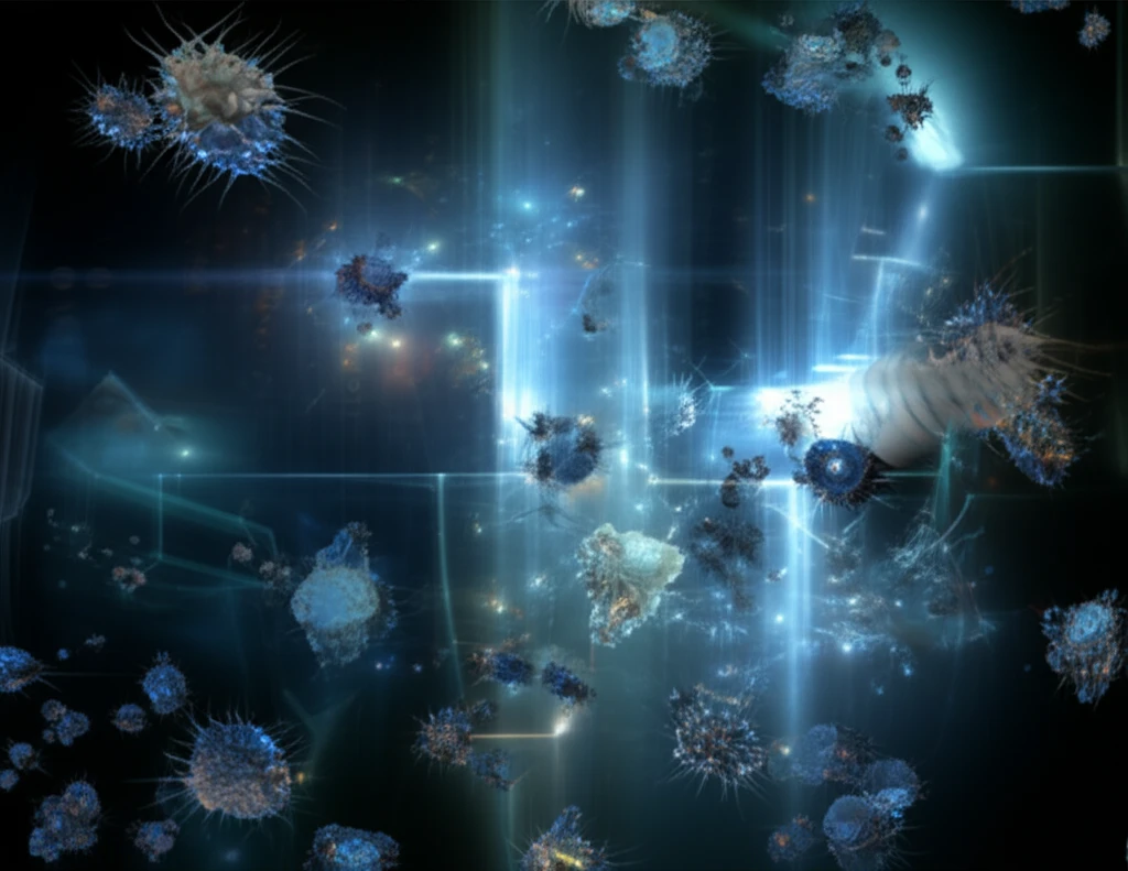 Advanced microscopy revealing nanoscopic structures.