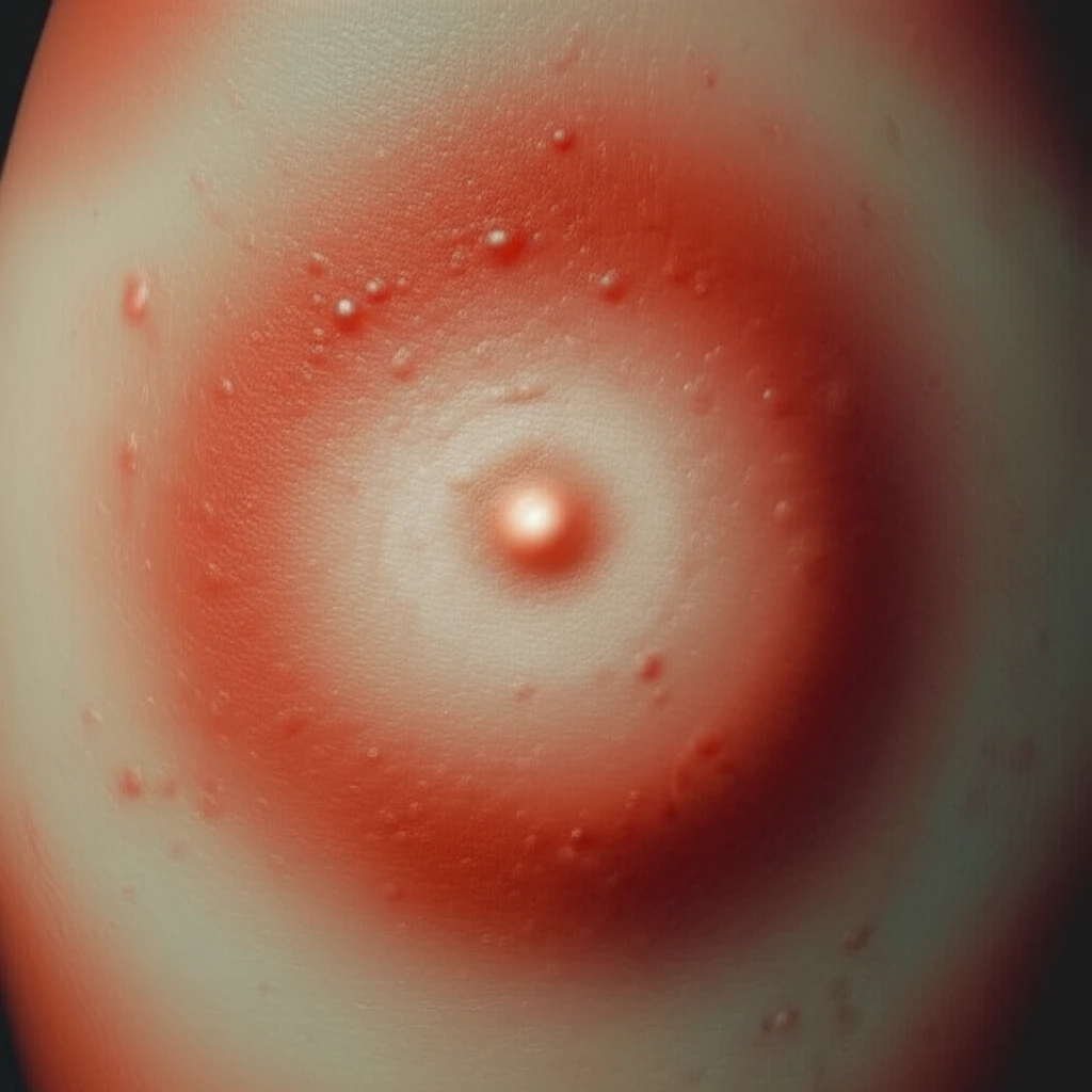 Pulsating skin lesions from insect bites.