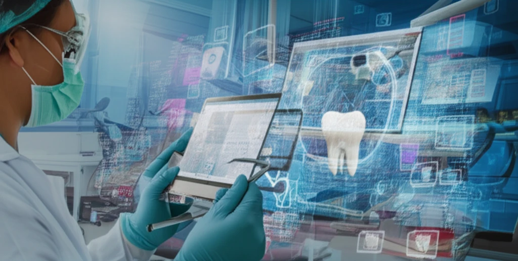 Dentist using open-source software.