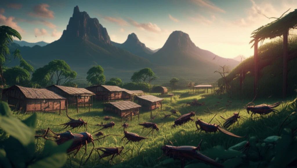 Sustainable cricket farm in the Kenyan highlands