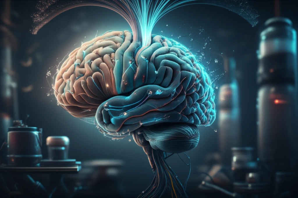 Brain-computer interface illustration