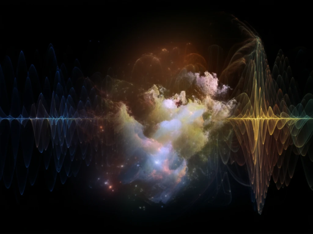 Abstract illustration of interconnected wireless signals optimizing spectral efficiency.