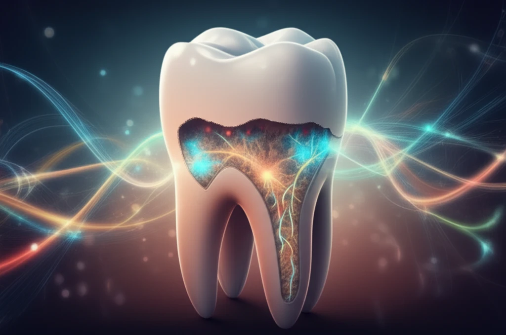 Illustration of bone graft filling intrabony defect.