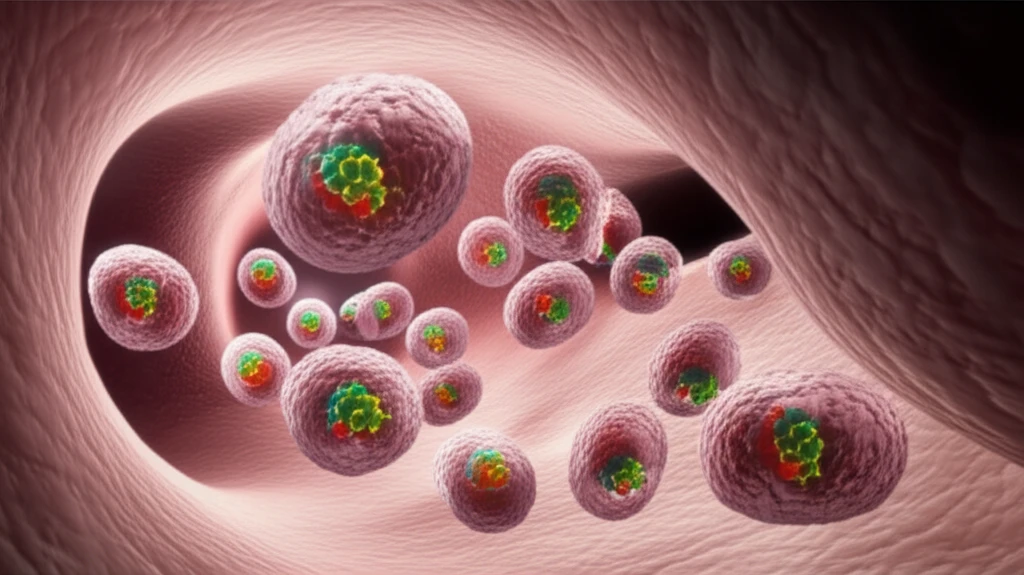 Nanocapsules delivering medication in the digestive system.