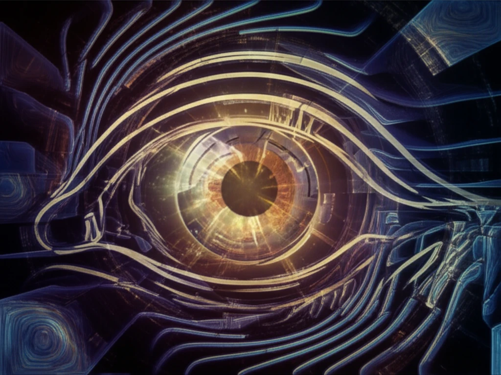 Surreal illustration of eye representing Motion Perception