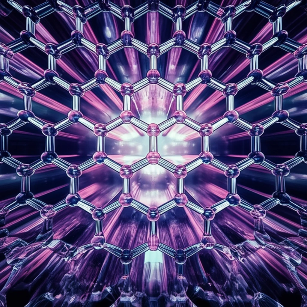 Vibrating crystal lattice with heat waves