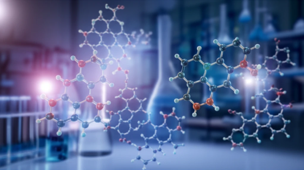 UV light interacting with crystal structures of steroid molecules.