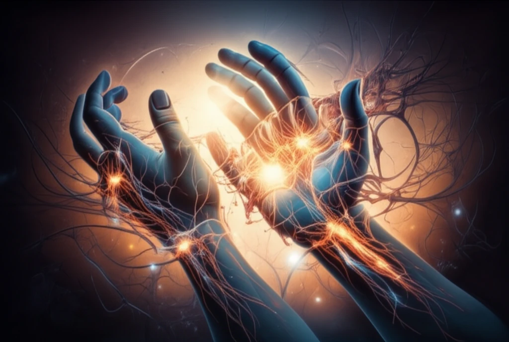 Person recovering from stroke through self-rehabilitation.