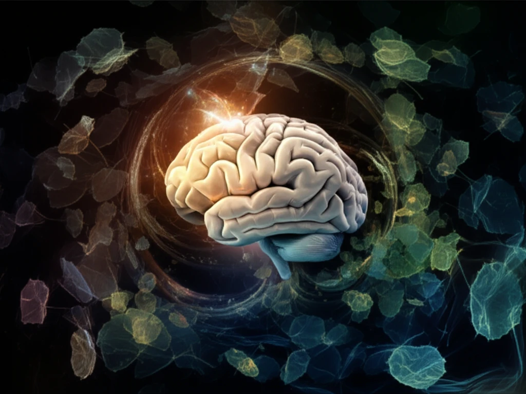 Brain protected by poplar leaves