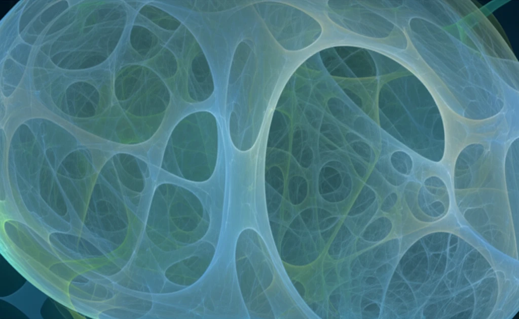Digital illustration representing bone's internal structure.