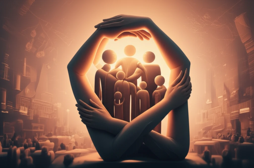 Symbolic illustration of participatory leadership in social work.