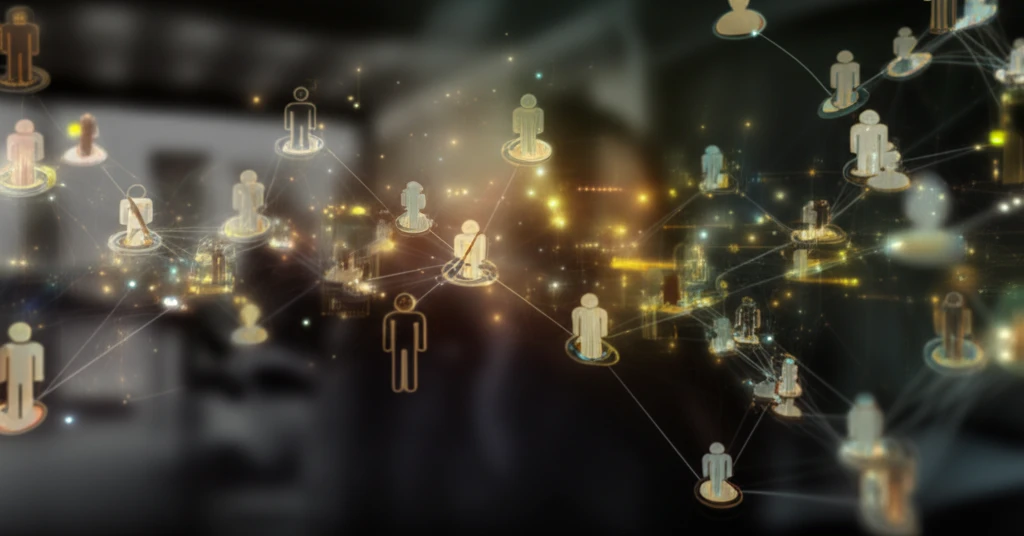 Interconnected network symbolizing the flow of knowledge within an organization.