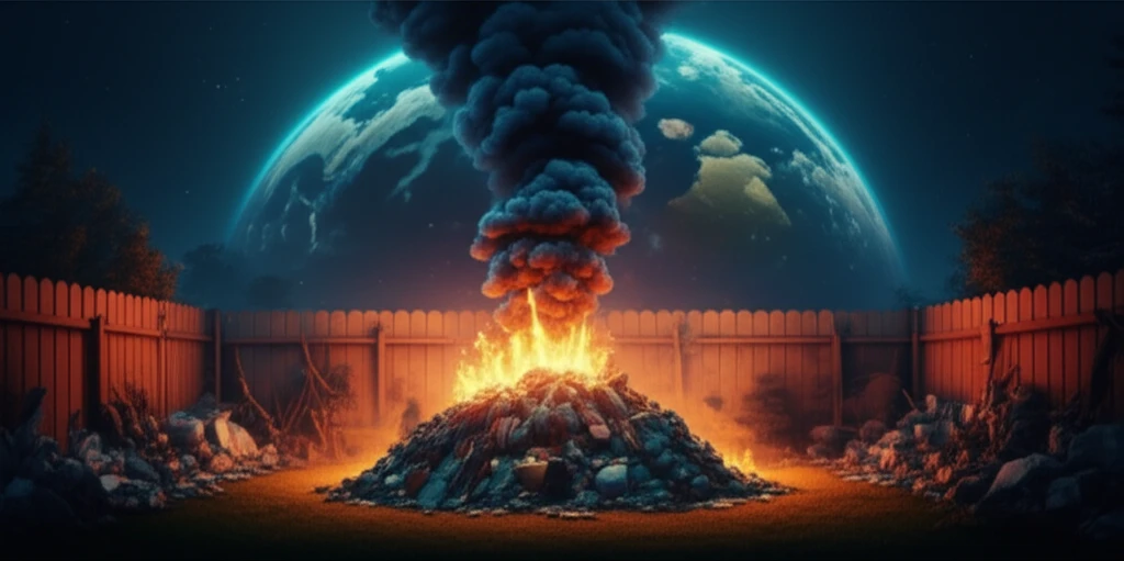 Backyard burning with climate change effects