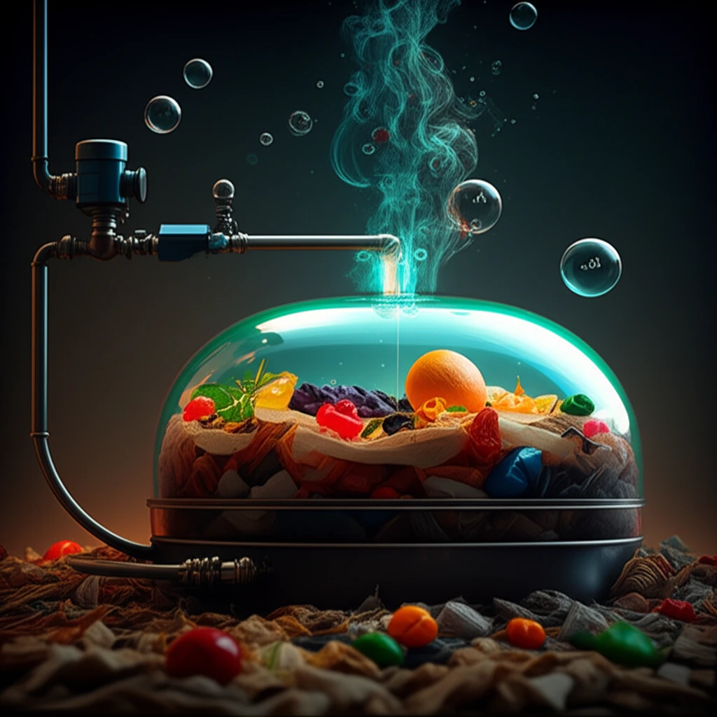 Food waste anaerobic digester nurtured with trace minerals, methane rising.