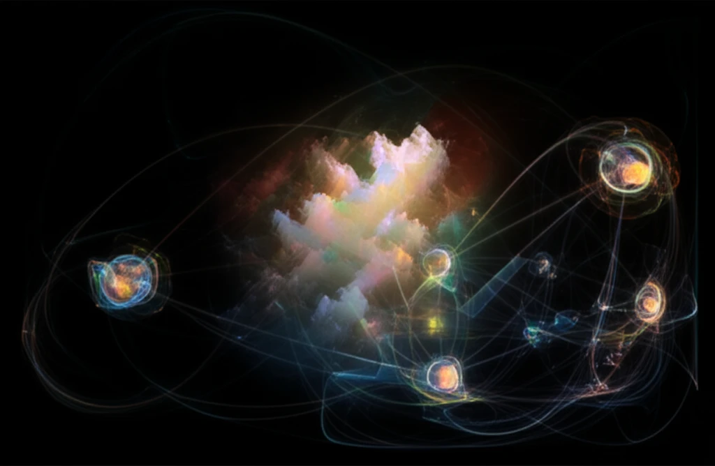 Network of interconnected medical treatments in a meta-analysis.