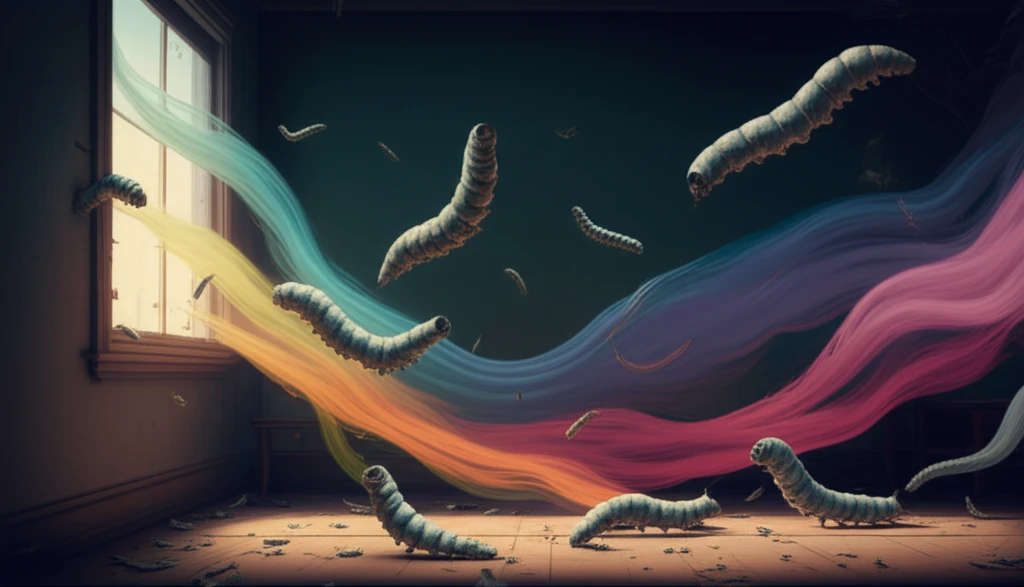 Domestic silkworms losing their sense of smell indoors.