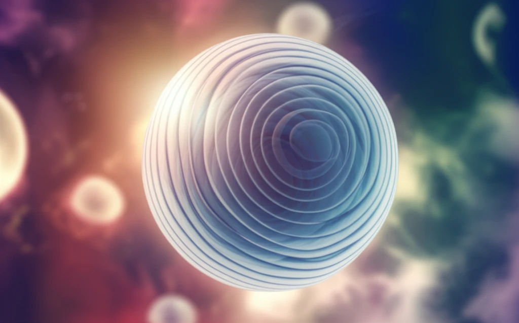Close-up illustration of a Pacinian corpuscle, a sensory receptor for touch and vibration.