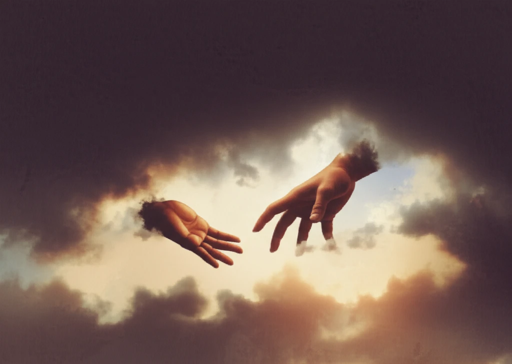 Supportive hand reaching out to a person with Parkinson's
