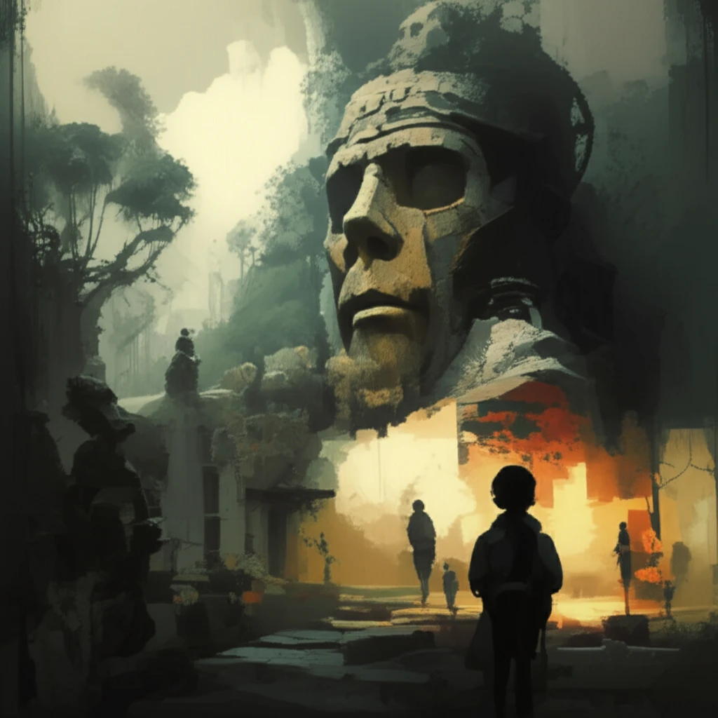 A haunting landscape of Guatemala, symbolizing the enduring legacy of war and the ongoing struggle for justice.