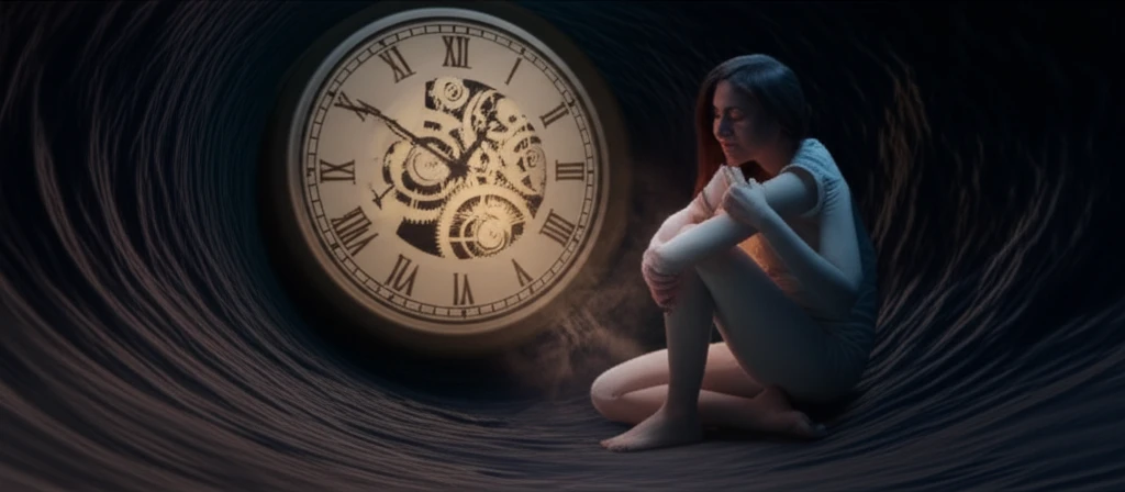 Digital illustration of a person finding relief from pain through sustained-release medication.