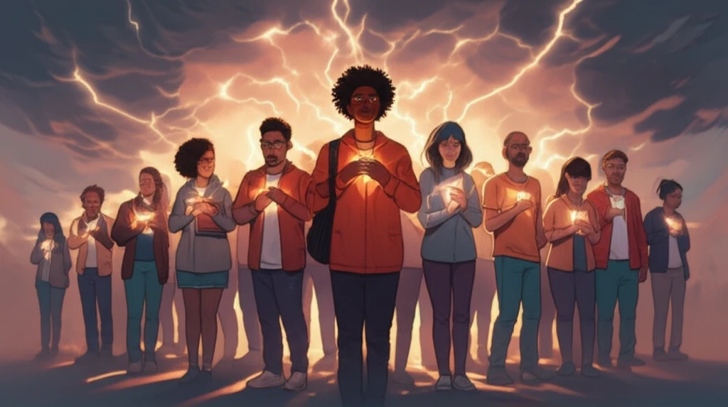 Diverse college students finding inner strength through self-compassion.