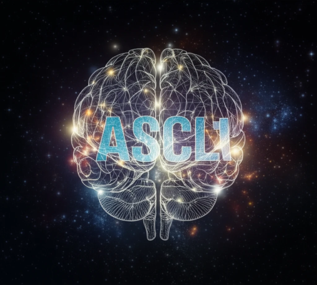 Surreal illustration of a brain with ASCL1 gene-shaped neural networks, symbolizing hope in glioblastoma treatment.