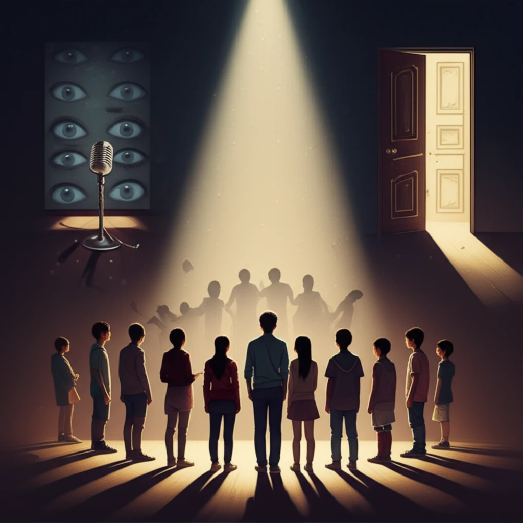Symbolic illustration of teen social anxiety triggers.