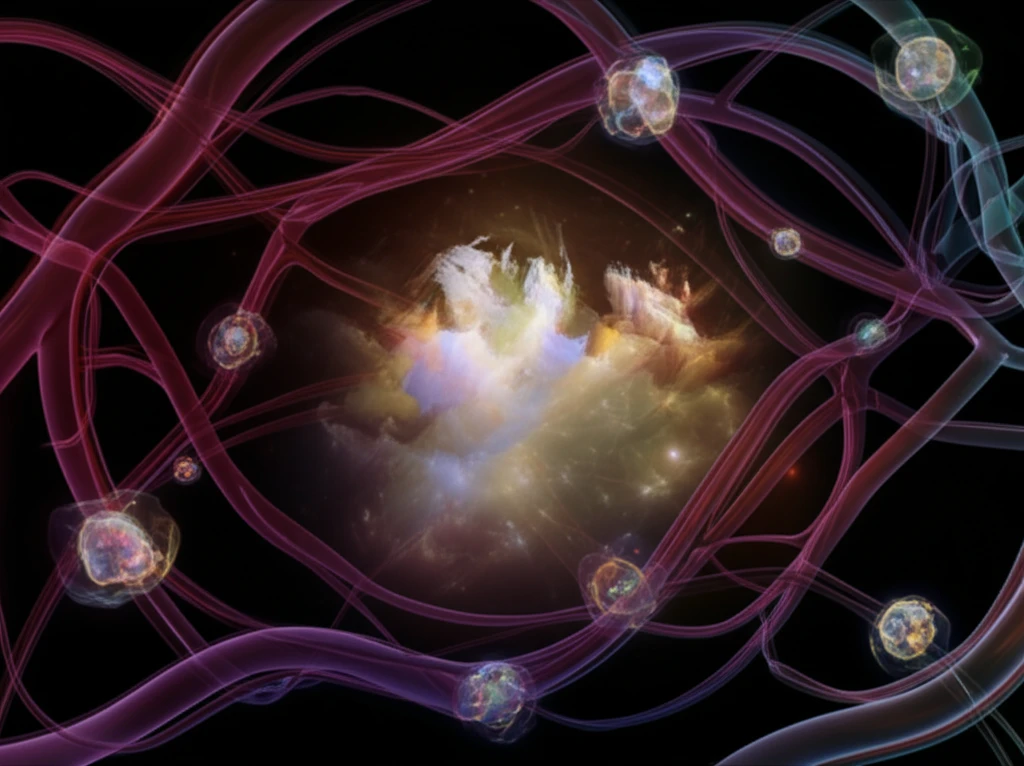 Network of interconnected blood vessels with specialized sensory cell clusters.